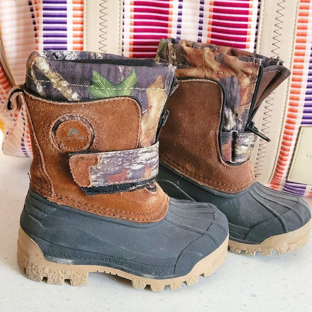 Children's Camo Winter Boots
